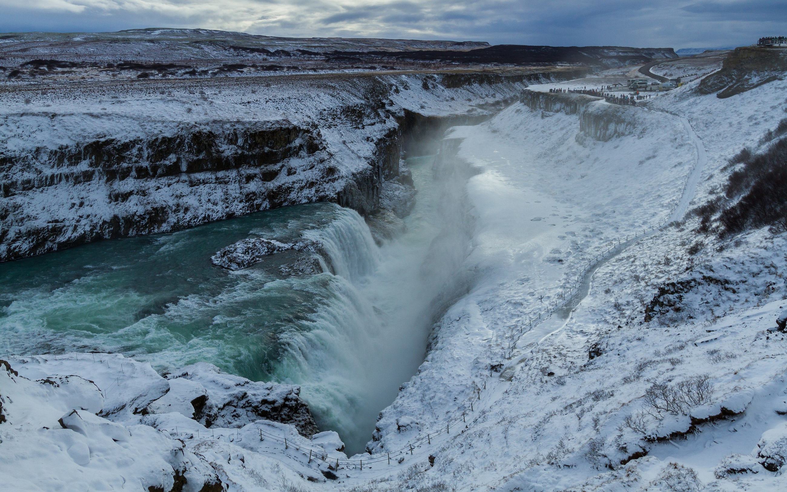 Gullfoss, February